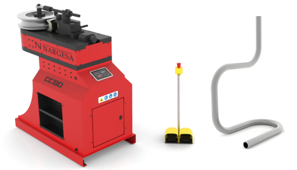 Curvadora de tubos sem mandril CC90 CNC | Prada Nargesa